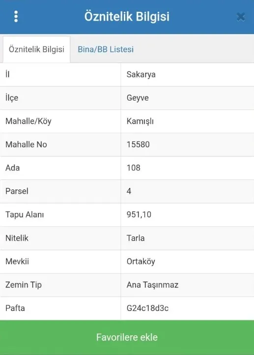GEYVE KAMIŞLIDA SATILIK  TARLA