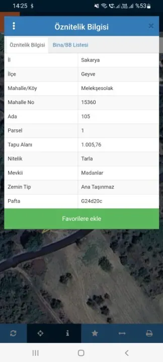 GEYVE MELEKŞESOLAK KÖYÜ'NÜN MANZARALI ARSALARINDAN % 40 İMARLI 1005 m²