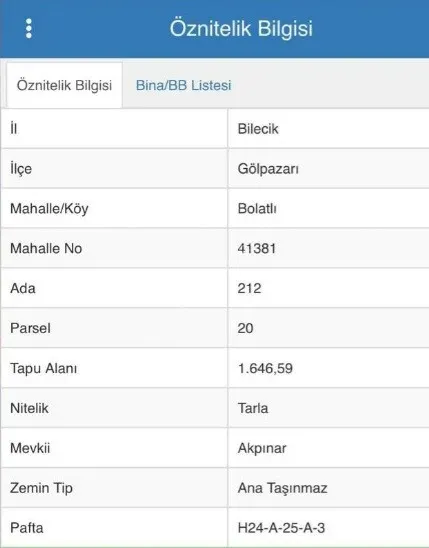 BOLATLI'DA SATILK TARLA