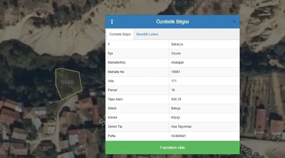 GEYVE AKDOĞAN KÖYÜNDE YATIRIMLIK 430 m² KONUT İMARLI HESAPLI ARSA